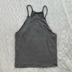 American Eagle Soft & Sexy Black and White Striped Tank